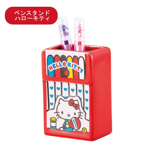 楽天市場】ハローキティ キャラクター形ペンスタンド ペン立て