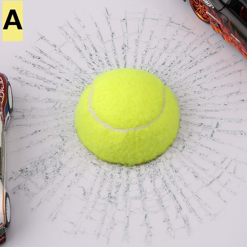 楽天市場 送料無料 カーステッカー おもしろステッカー 3dステッカー 立体ステッカー テニスボール 車用 自動車用 いたずら ひび割れ めり込み ガラス割れ 貼り付け びっくり どっきり ジョーク パーティグッズ おもちゃ 玩具 おもしろグッズ 2度見シール Plus Nao