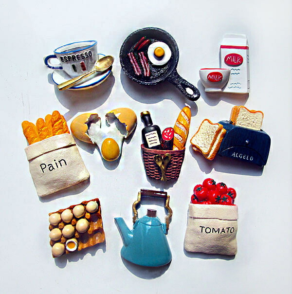 楽天市場 送料無料 マグネット 食べ物 磁石 パン トマト 卵 目玉焼き ミルク 牛乳 コーヒーカップ ティーカップ 可愛い かわいい 面白い ユニーク おもしろ 雑貨 食玩 リアル 個性的 おもしろ雑貨 Plus Nao