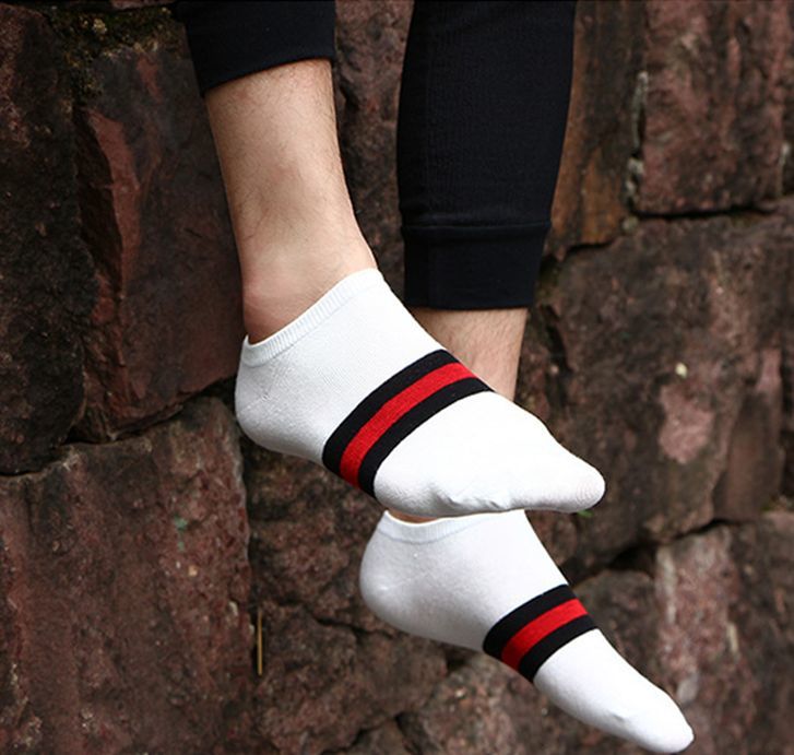 楽天市場 送料無料 靴下 メンズ ソックス フットカバー ベリーショートソックス ショートソックス ボーダー シンプル 男性用 マリン お洒落 Plus Nao