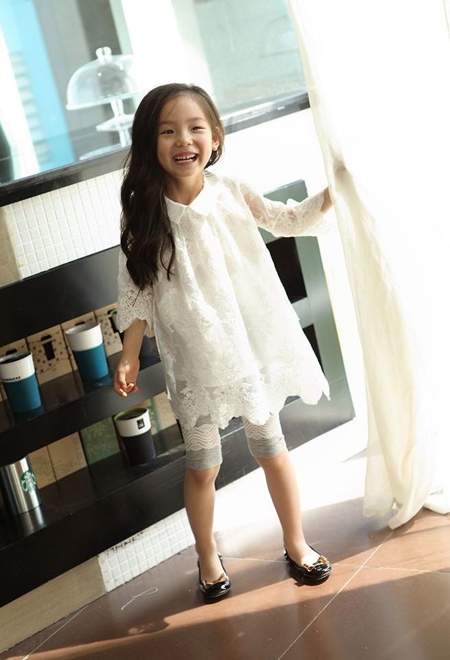 楽天市場 送料無料 レギンス スパッツ ハーフ ボトムス 子供服 キッズ 女の子 女児 5分丈 レース 薄手 可愛い キュート オシャレ 春夏 Plus Nao