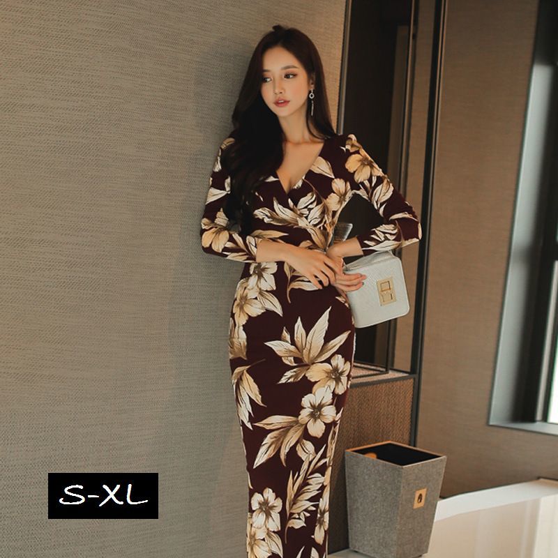 tight long dress casual