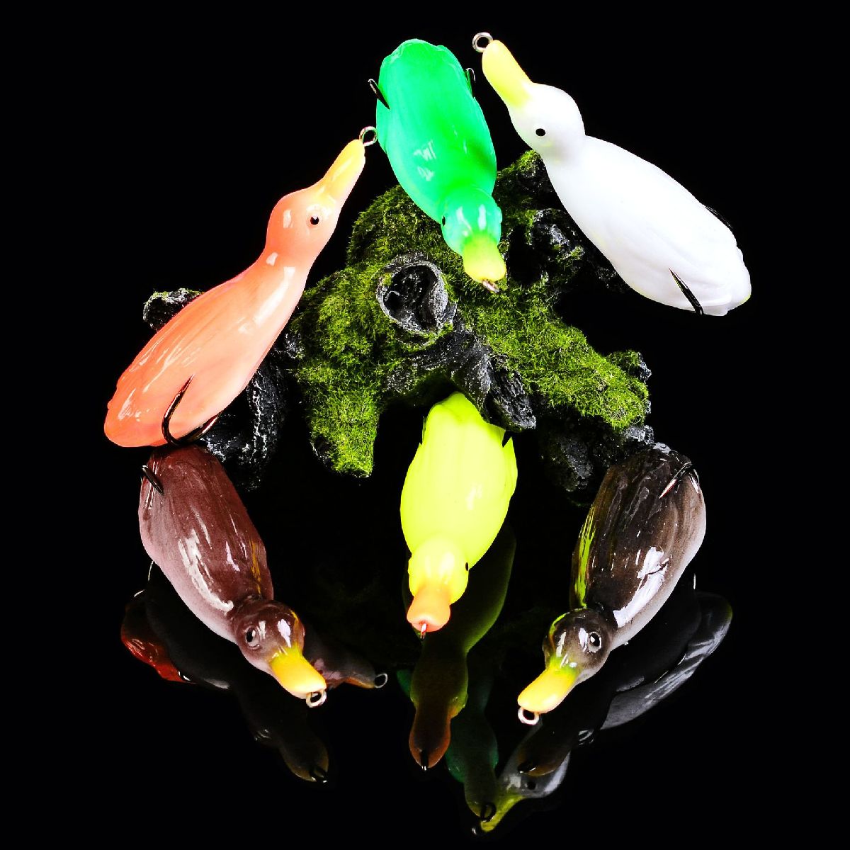 楽天市場 送料無料 ソフトルアー フロッグ アヒル ダッグ あひる フィッシングルアー 疑似餌 釣り用品 釣り具 フィッシング用品 釣り餌 海釣り ルアー釣り 川釣り Plus Nao