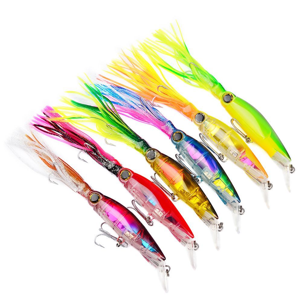 楽天市場 送料無料ハードルアー トップウォータープラグ ミノープラグ イカ 釣り用品 フィッシング用品 海釣り 川釣り 疑似餌 40g 14cm Plus Nao