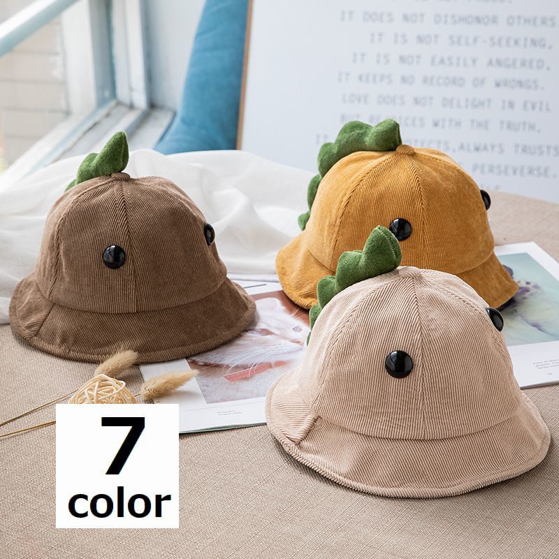 楽天市場 送料無料 ハット帽 キッズ 帽子 恐竜 きょうりゅう 怪獣 ゴム付き あご紐 かわいい かっこいい 男の子 女の子 子供用 お出かけ 幼稚園 Plus Nao