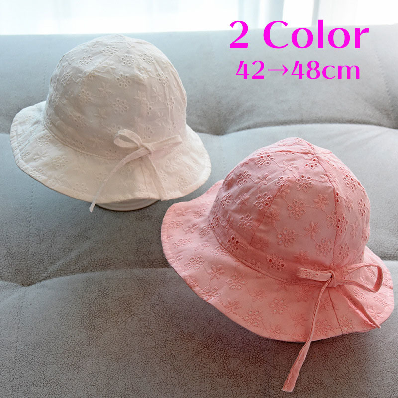 好評 送料無料 帽子 ハット ベビー キッズ 春 夏 女の子 レース 赤ちゃん 日よけ プール 散歩 無地 海 おしゃれ 紫外線対策 日除け かわいい