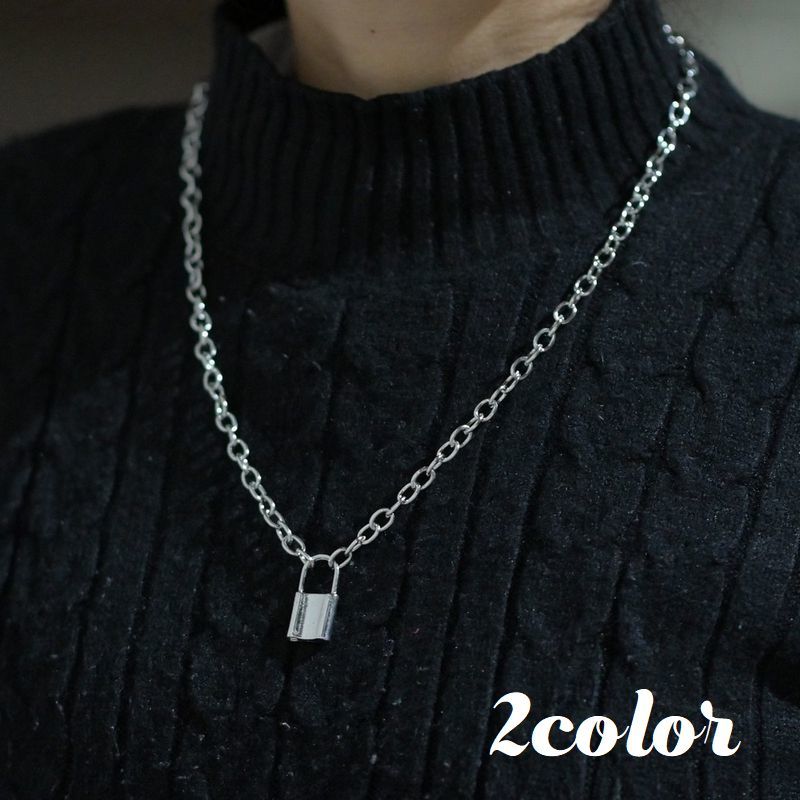 楽天市場 送料無料 ネックレス レディース 女性 メンズ ユニセックス 男女兼用 チェーン 南京錠 おしゃれ かっこいい プレゼント ギフト アクセサリー ファッション小物 Plus Nao