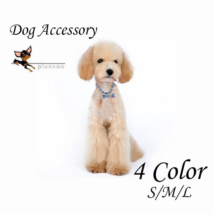 楽天市場 送料無料ペット用 アクセサリー ネックレス 首飾り ラインストーン キラキラ かわいい おしゃれ セレブ 犬 小型犬 猫 チョーカー Plus Nao