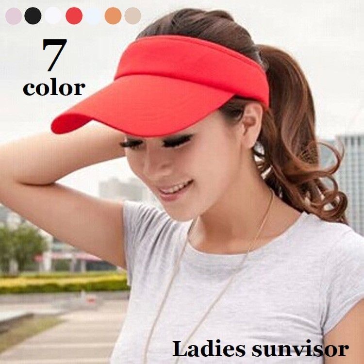 送料無料 サンバイザー 帽子 レディース マジックテープ 日除け 紫外線対策 Uv対策 ぼうし 調節可能 ファッション小物 カジュアル お出掛け 散歩 無地 ソリッドカラー 外出 シンプル アウトドア 女性用 新品同様 テニス スポーツ ゴルフ