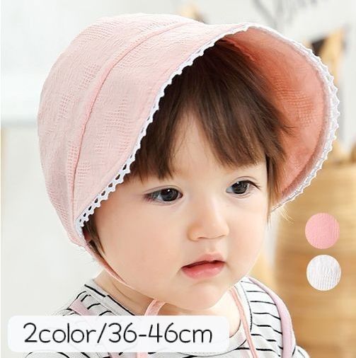 送料無料 帽子 ボンネット ベビー キッズ 子ども 赤ちゃん あご紐 女の子 かわいい おしゃれ ぼうし レース 花柄 写真撮影 ニューボーンフォト アニバーサリーフォト 百日 ファッション小物 おでかけ プレゼント ギフト 超目玉 12月