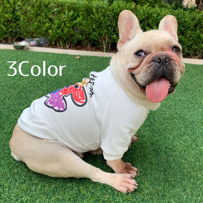 楽天市場 送料無料 ドッグウェア ペットウエア トレーナー 飼い主とお揃い スウェット プルオーバー 犬服 犬用 猫用 小型犬 裏毛 ペアルック 犬用品 ペット用品 カラフル かわいい イラスト プリント Plus Nao