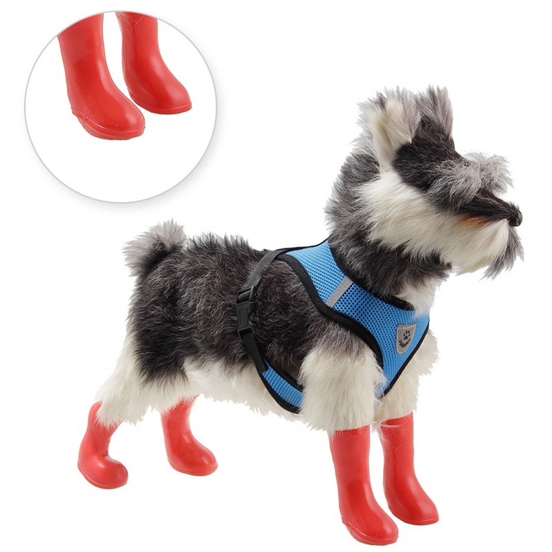 送料無料 犬用ブーツ 長靴 ドッグシューズ レインシューズ 雨靴 ラバーシューズ ペットシューズ 犬の靴 犬靴 ペット用品 小型犬 肉球保護 足の汚れ防止 雨のお散歩 雪の日 お出かけ おしゃれ かわいい ドッグウェア | antiguaboreal.com