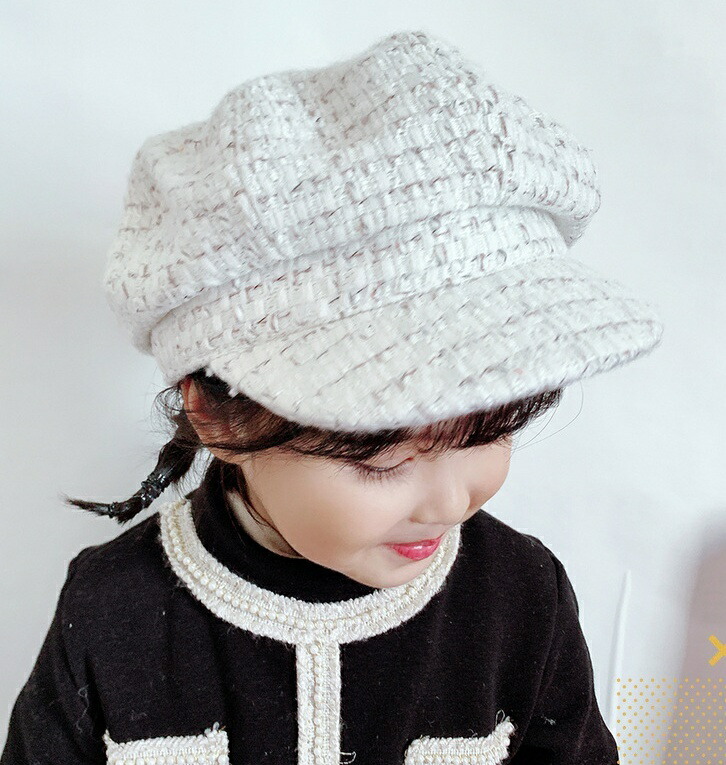 市場 送料無料 チェック柄 カジュアル 冬 ベレー帽 キャスケット 女の子 ぼうし 秋 子供用 キッズ 帽子