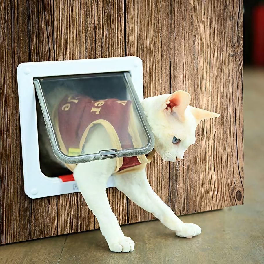 送料無料 ペットドア 猫ドア 取り付け簡単 壁 S M L シンプル キャットドア 4WAY切り替え 玄関 室内 DIY 出入り口 勝手口 ホワイト  ブラック ねこ ブラウン ゲート ネコ ペット用品 扉 犬 開閉ロック機能付き XL ベッド・マット・寝具 | freireoliveira.com. br