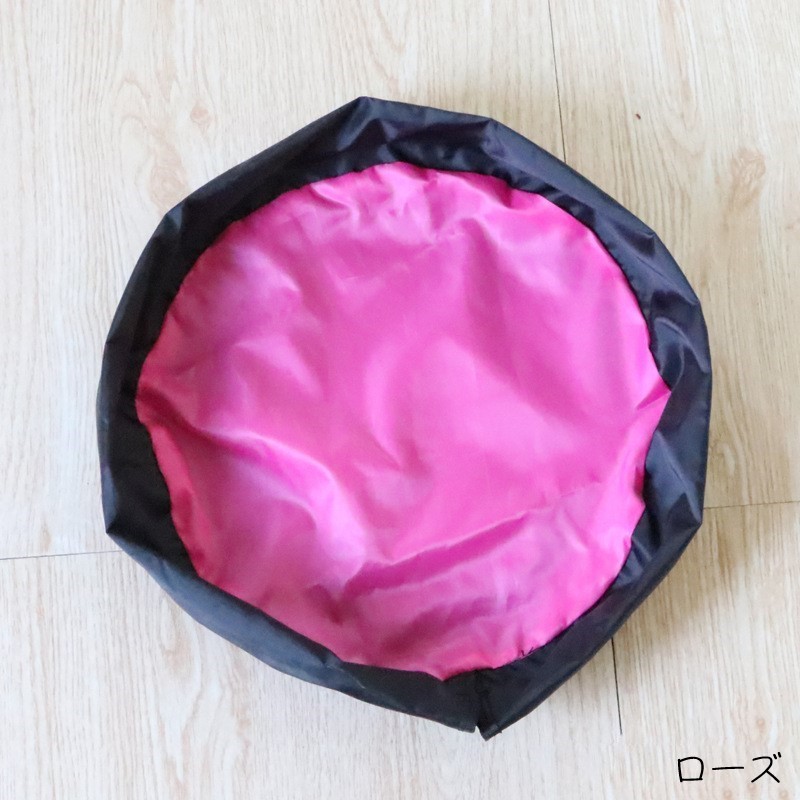 送料無料おもちゃ箱おもちゃ収納袋おもちゃ袋プレイマットキッズ赤ちゃん子ども用雑貨収納グッズラウンド丸形ポケット付き総柄無地肉球柄ピンクブルーカジュアル可愛いキュートお片付け簡単