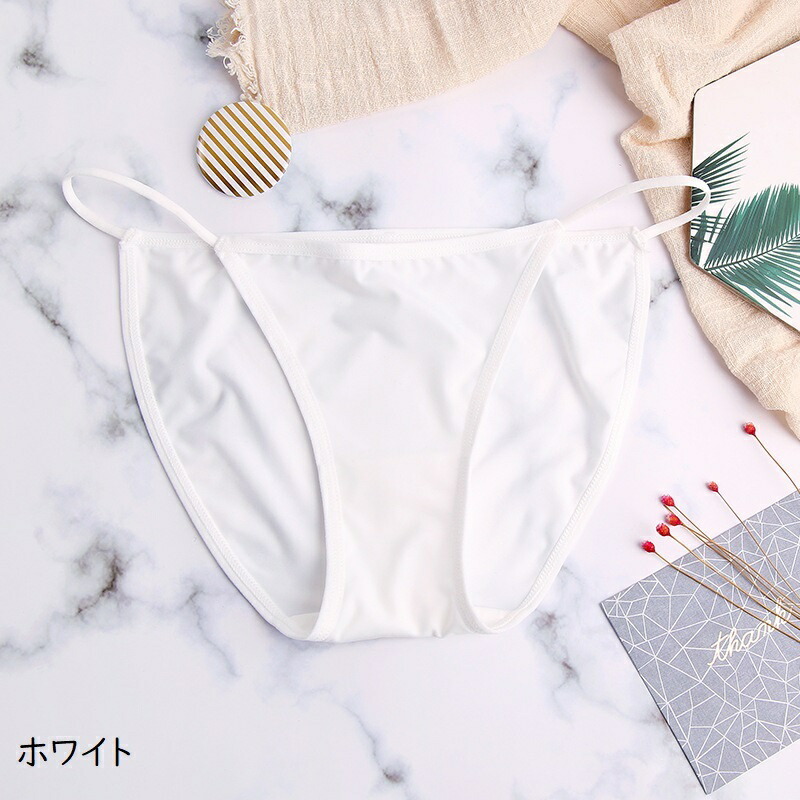送料無料 ふんどしショーツ シンプル パンティー 無地 ショーツ インナー ベーシック 単色 女性 レディース ふんどし型パンツ 紐パン