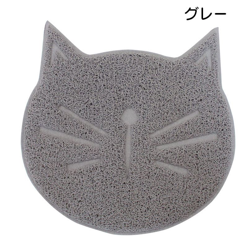 送料無料ペット用ランチョンマットフードマットお食事マットエサ用マットボウル置き猫用犬用ペット用品砂取りマットトイレマット飛び散り防止汚れ防止防水滑り止めネコ型可愛いペットグッズねこいぬイヌ