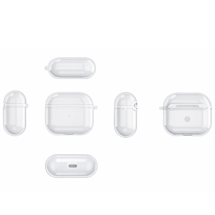 数量限定価格!! 送料無料 イヤホンケースカバー AirPods3 第三世代 保護ケース クリア カラビナ付き 透明 イヤフォン エアーポッズ用  吊り下げ the-goodstuff.lt