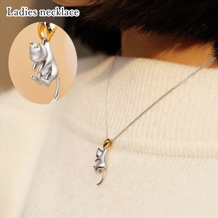 X183 ネックレス レディース シルバー S925 ねこ シンプル プレゼント 楽天市場】アクセサリーショップPIENA ネックレス レディース