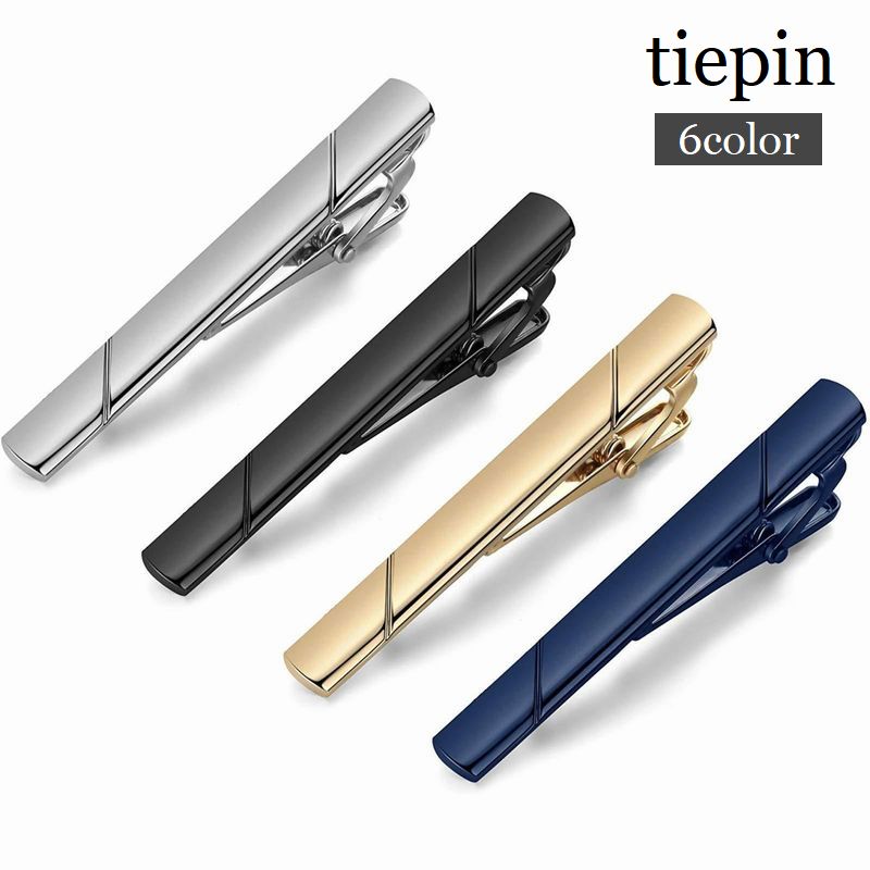 楽天市場】送料無料 ネクタイピン タイピン ライン入り シルバーカラー