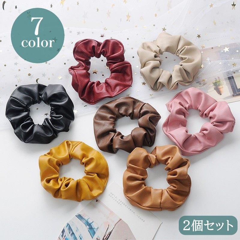 シュシュ　ヘアゴム 楽天市場】送料無料 シュシュ 2個セット ヘアゴム 髪ゴム レディース