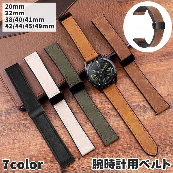 腕時計未使用ベルト　メンズ、レディース　73本 ability 腕時計 99.7F ヴィンテージカットレザーベルト 腕時計 // 99.7