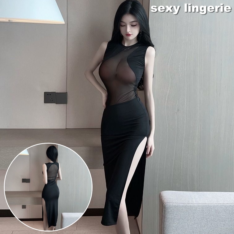 楽天市場】送料無料 セクシーランジェリー ロングドレス ナイト