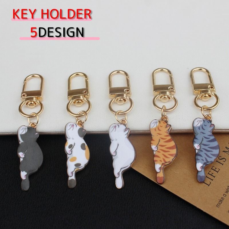 楽天市場】猫のアクリルキーホルダー お願いにゃんこ 招福 キーリング