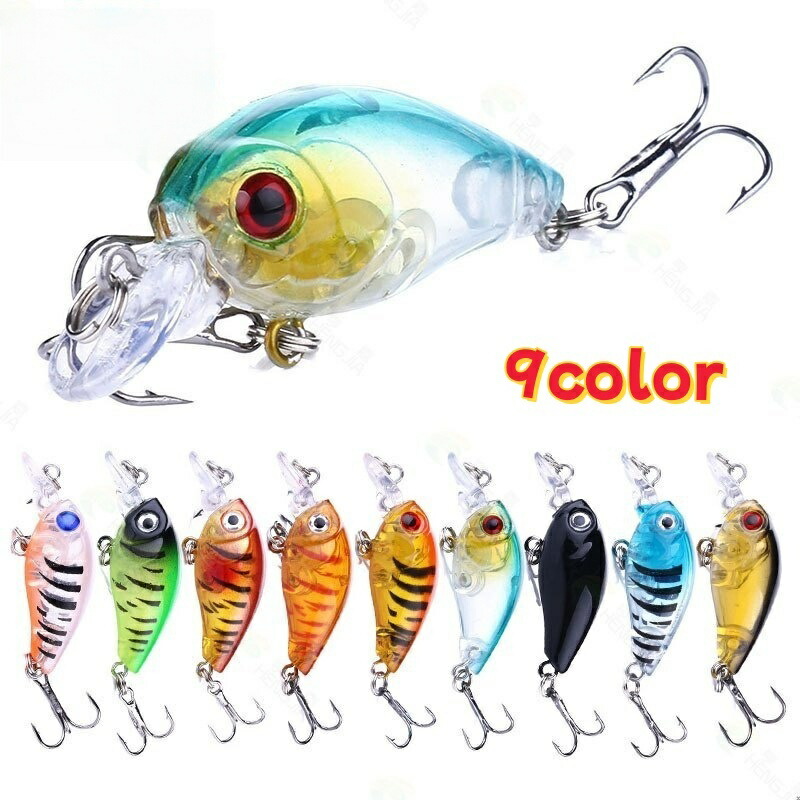 楽天市場】マイクロクランクベイト 5色セット 2.7cm 1.5gケース付