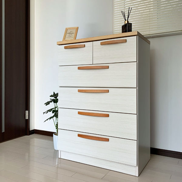 【百貨店SALE押さえる10％オフ】【貨物輸送無料】 【洋服箪笥】納める洋服箪笥 たんす ハイチェスト 北欧 今めかしい 洋服箪笥 洋服箪笥 御召しもの納める 取り片づけるタンス 遣っ付ける品 国産 ミライ 70-5 白いこと/自然的