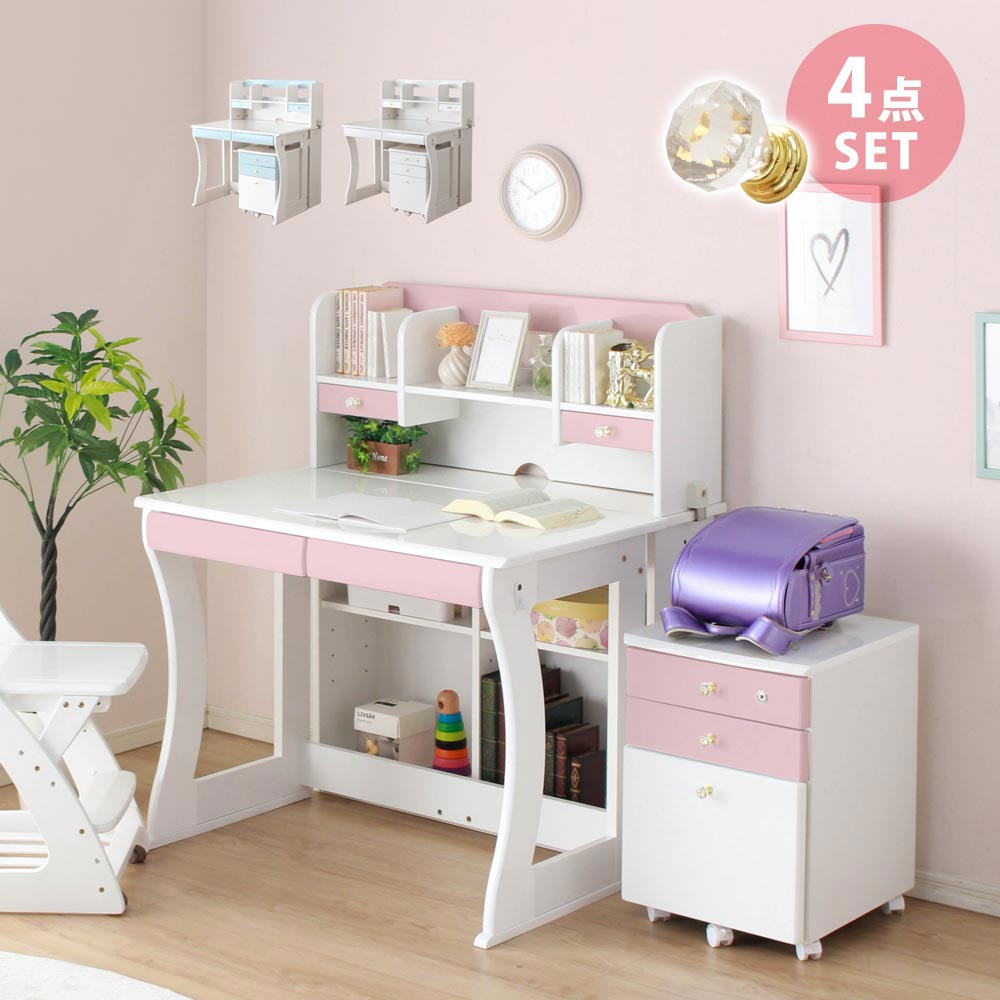 楽天市場】システム ニューポルテ ピンク 学習机 デスク 学習デスク