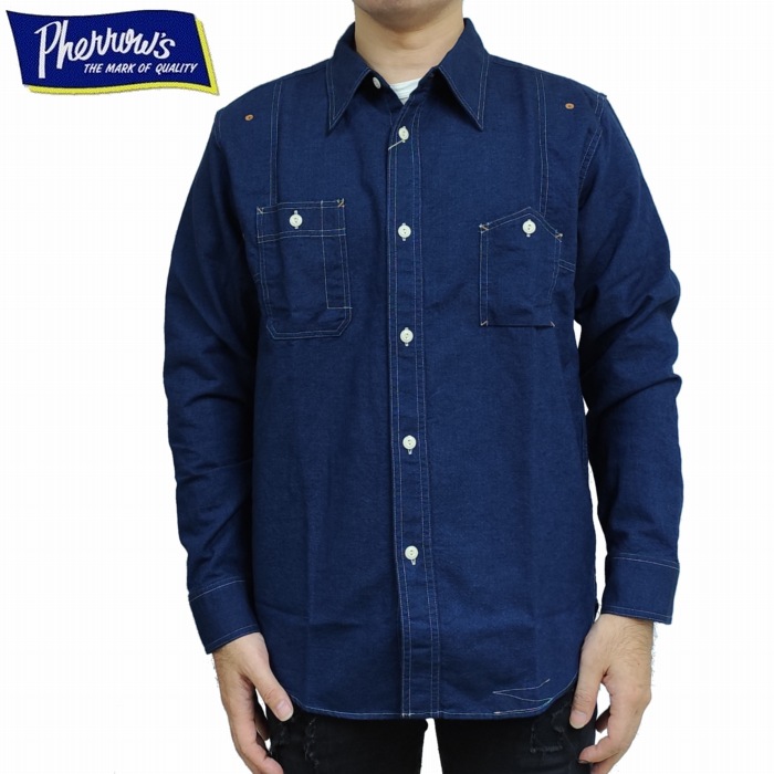 楽天市場】PHERROW'S フェローズ ワークシャツ 770WS メンズ シャツ