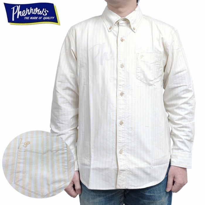 楽天市場】PHERROW'S フェローズ シャツ オックスフォード SHIRT PBD1