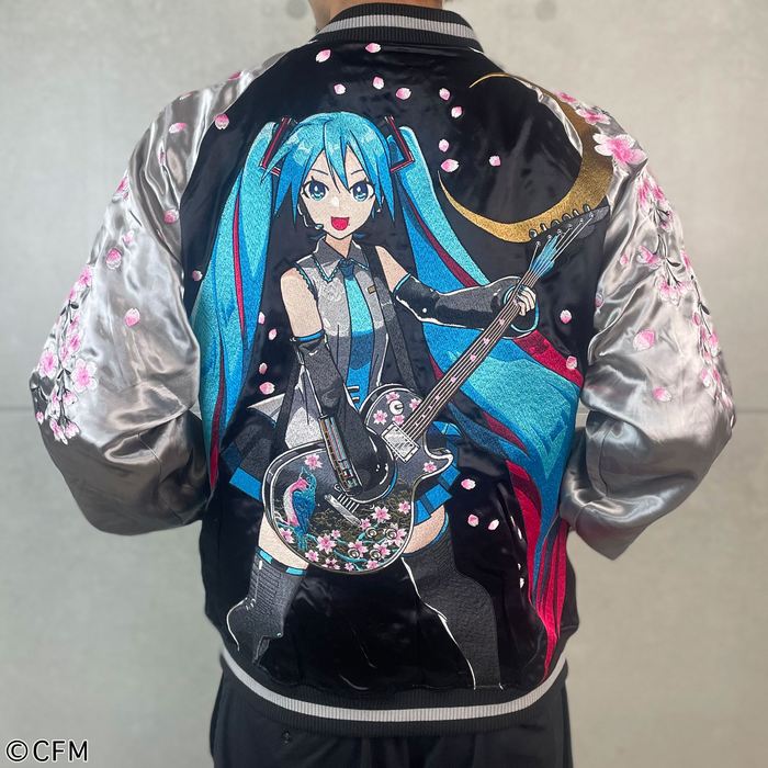 スカジャン 初音ミク 桜満開 リバーシブル スーベニアジャケット ジャケット クーポン使用不可 261002 絡繰魂 × 初音ミク コラボ からくりたましい 予約商品 5月中旬頃入荷予定
