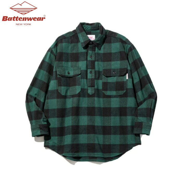 バテンウェア ランバージャックプルオーバー (SHI-020) Lumberjack Pullover Battenwear(メンズ) *送料無料* 【後払い決済不可】 【ポイント10倍】ポイントアップ 4/17 14:00~4/24 1:59