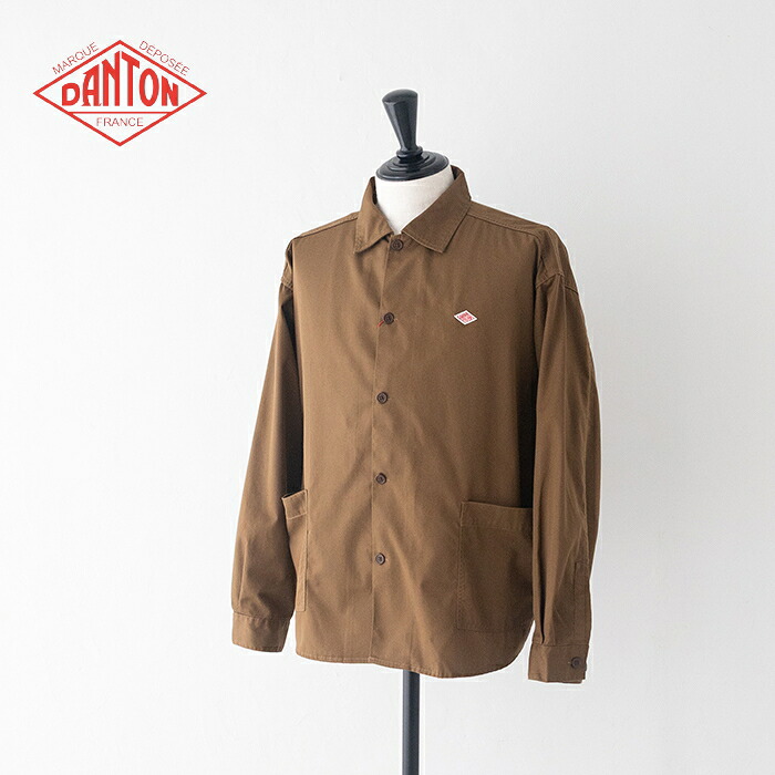 ダントン 長袖シャツジャケット(DT-B0396 TCC) T/C TWILL SHIRT JACKET DANTON(メンズ) *送料無料*【後払い決済不可】*｜PLUS USP