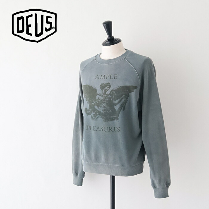 デウスエクスマキナ Black And Blue Crew (DUF251337)DEUS EX MACHINA(メンズ) *貨物輸送無料*【後ばらい決済不可】【尖んがり10倍】百貨店SALE 6/4 20:00～6/11 1:59