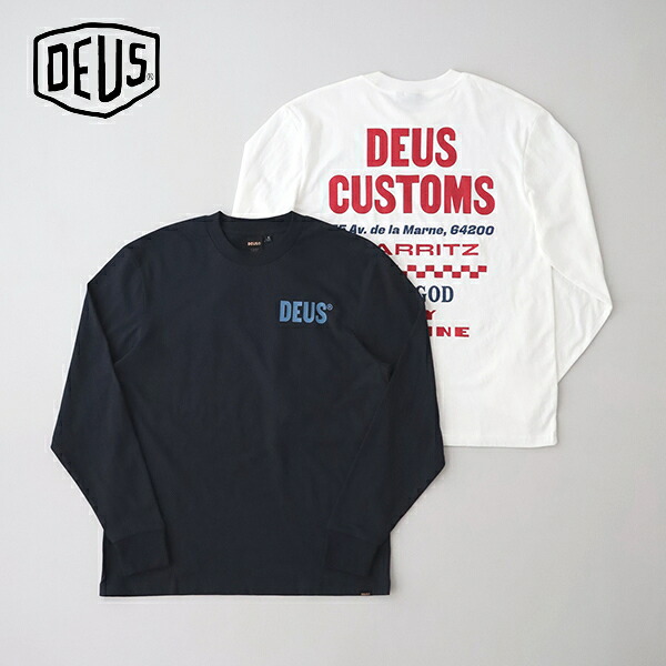 デウスエクスマキナ Blanche Ls Tee (DMP241249) DEUS EX MACHINA(メンズ) *送料無料*【後払い決済不可】【ポイント10倍】ポイントアップ 7/21 12:00～7/26 1:59｜PLUS USP 8,360円