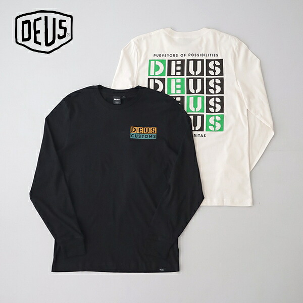 デウスエクスマキナ Tictac Ls Tee (DMP241255) DEUS EX MACHINA(メンズ) *送料無料*【後払い決済不可】【ポイント10倍】ポイントアップ 7/21 12:00~7/26 1:59|PLUS USP