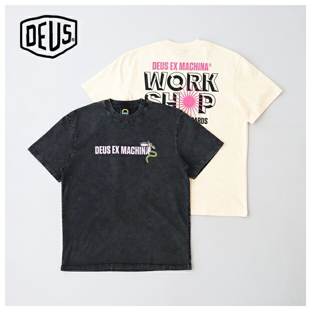 デウスエクスマキナ Surf Shop Tee (DMS231183A) DEUS EX MACHINA(メンズ) *貨物輸送無料*【後ばらい決済不可】【尖んがり10倍】百貨店SALE 6/4 20:00～6/11 1:59