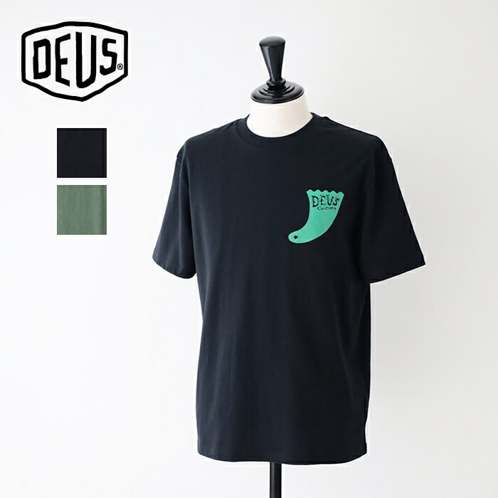 デウスエクスマキナ Single Fin Tee (DMF241772) DEUS EX MACHINA(メンズ) *送料無料* 【後払い決済不可】 【ポイント10倍】お買い物マラソン 4/4 20:00～4/10 1:59
