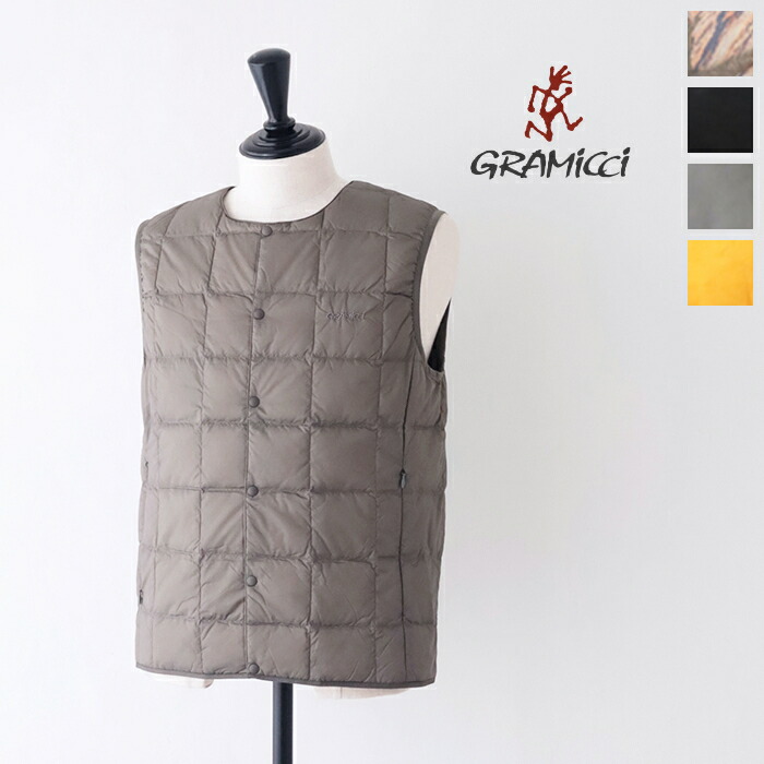 グラミチ インナーダウンベスト (G3FU-J100-TG) INNER DOWN VEST Gramicci(メンズ) *貨物輸送無料*【後ばらい決済不可】【尖んがり10倍】百貨店SALE 6/4 20:00～6/11 1:59