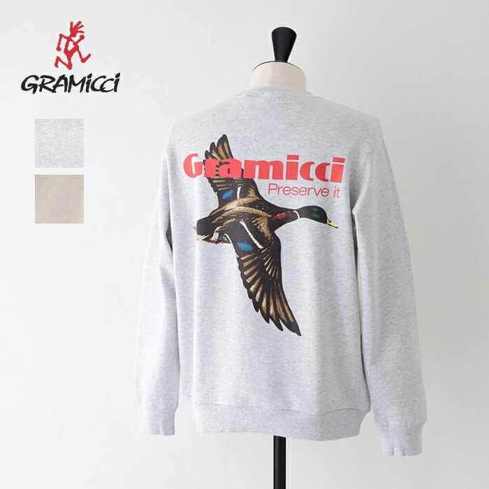 グラミチ プリザーブイットスウェットシャツ (G4FU-J115) PRESERVE IT SWEATSHIRT Gramicci(メンズ) *貨物輸送無料*【後ばらい決済不可】* GREY HEATHER:グレーヘザー-PIGMENT OAT:ピグメントオート