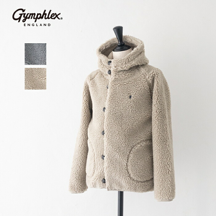 ジムフレックス ボアフードジャケット (J-1185 BOA) BOA HOODED JACKET GYMPHLEX(レディース) *送料無料* 【後払い決済不可】 【ポイント10倍】ポイントアップ 4/10 14:00～4/14 1:59