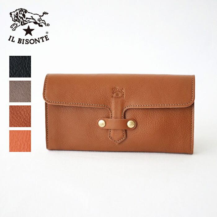 イルビゾンテ ロングウォレット (54242309140) Leather Long Wallet IL BISONTE(金入れ) *貨物輸送無料*【後ばらい決済不可】*