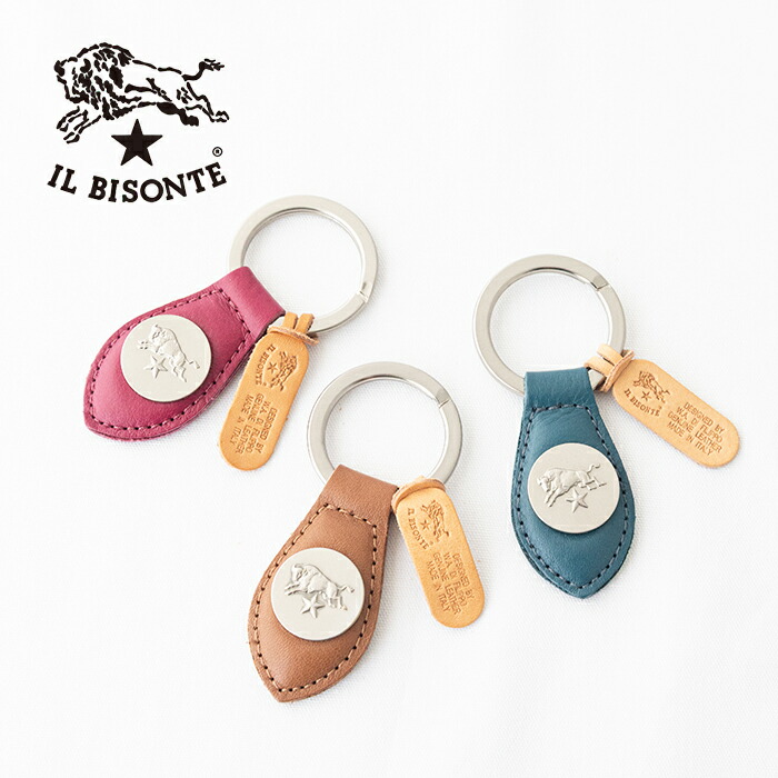 イルビゾンテ キーリング (54252309550) Leather Key Holder IL BISONTE(小物) *送料無料* 【後払い決済不可】 *
