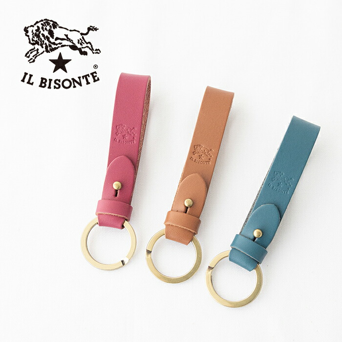 イルビゾンテ キーリング (54252309650) Leather Key Holder IL BISONTE(小物) *送料無料* 【後払い決済不可】 *