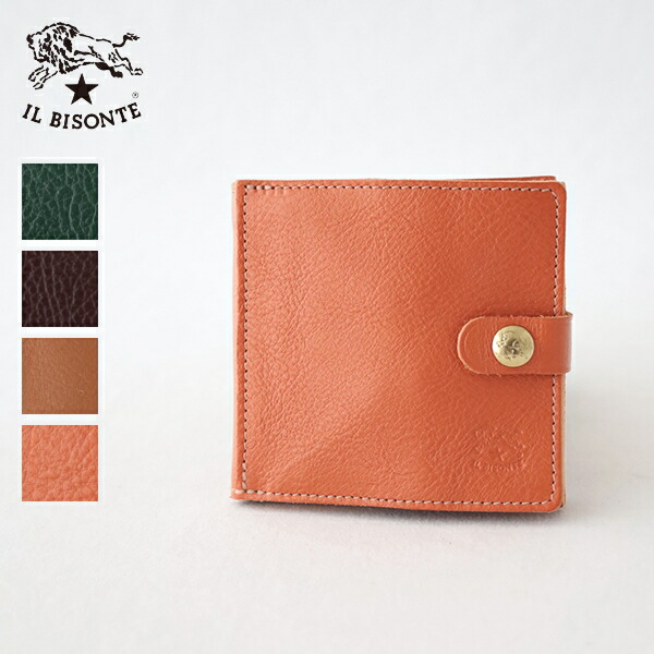 イルビゾンテ 二つ折りウォレット (412228) Leather Wallet IL BISONTE(小物) *貨物輸送無料*【後ばらい決済不可】*