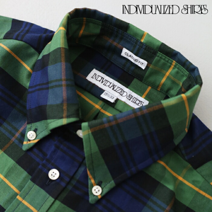 インディビジュアライズドシャツ TARTAN OXFORDS SCOTTISH CLASSIC FIT SHIRTS (J70MOP) INDIVIDUALIZED SHIRTS(メンズ) *送料無料* 【後払い決済不可】 【ポイント10倍】ポイントアップ 4/17 14:00～4/24 1:59