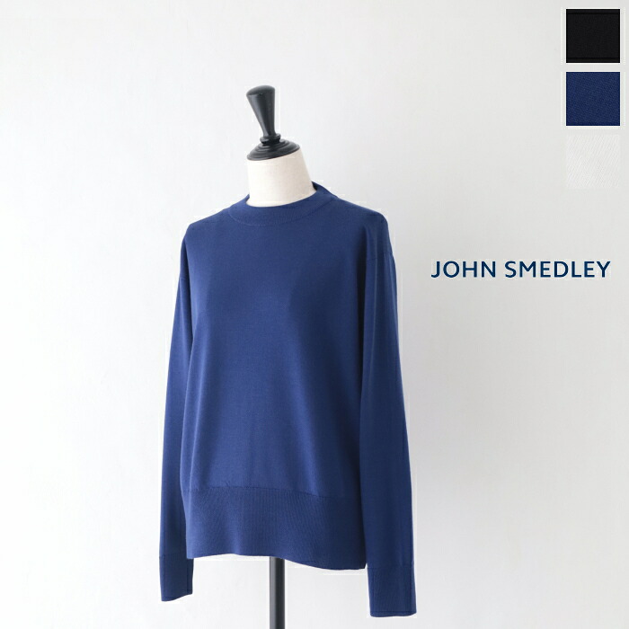 ジョンスメドレー 24G長袖ラウンドネックニット (CALVERT) 24 gauge CALVERT JOHN SMEDLEY(レディース) *送料無料*【後払い決済不可】【ポイント10倍】ポイントアップ 7/26 20:00～8/4 1:59｜PLUS USP 26,455円